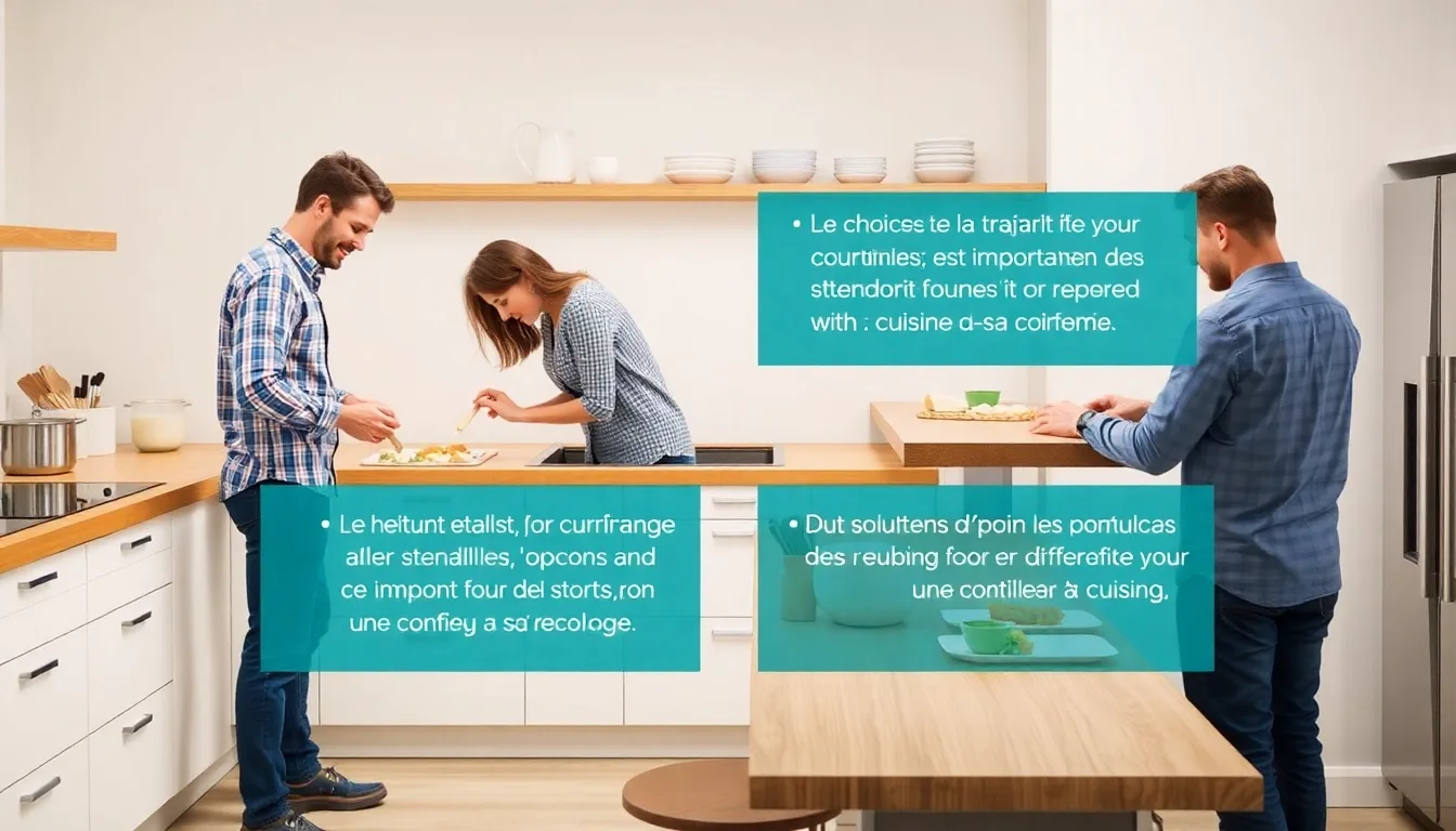 Quelle est la hauteur idéale pour votre plan de travail de cuisine ?
