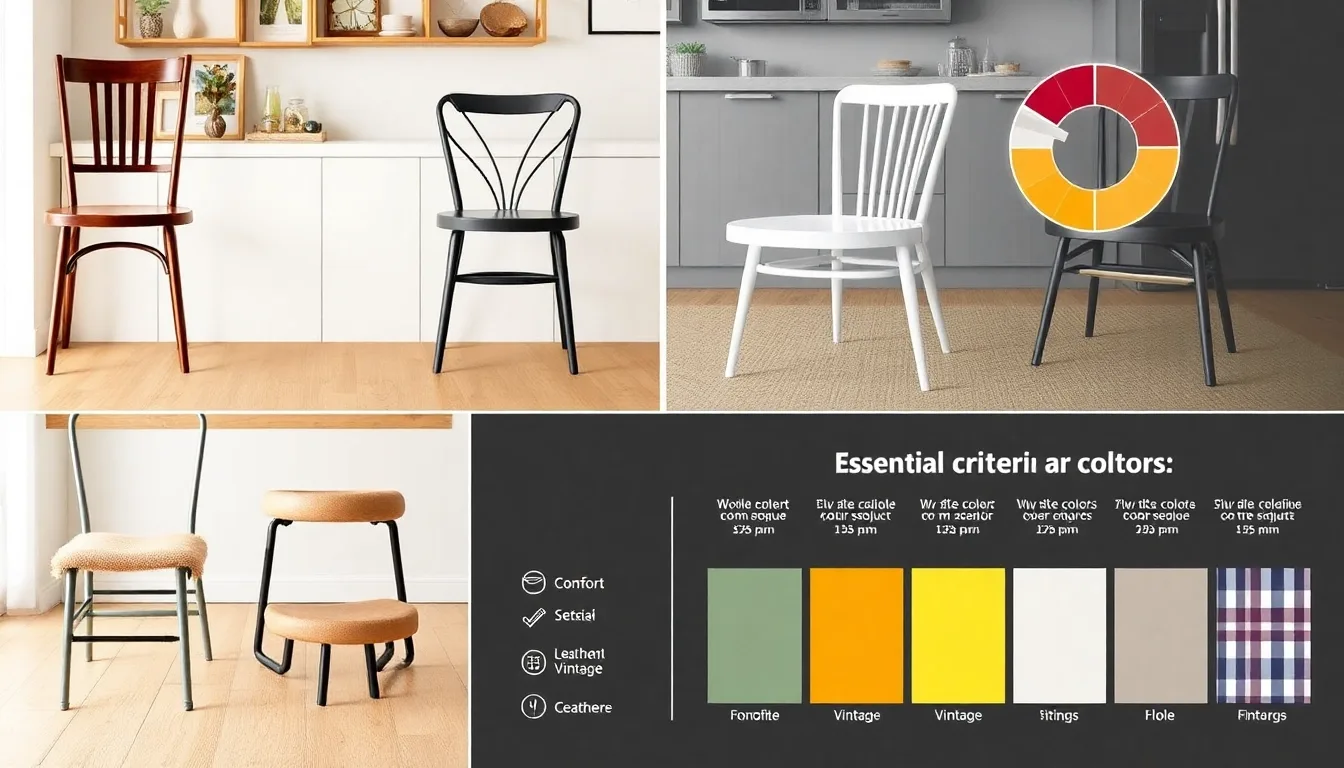 Guide d’Achat : Les Meilleures Chaises de Cuisine pour un Intérieur Élégant