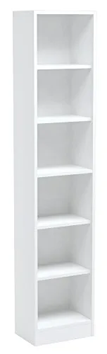 INFINIKIT Haven Étagère à Livres, Blanc, 28 x 41 x 198cm