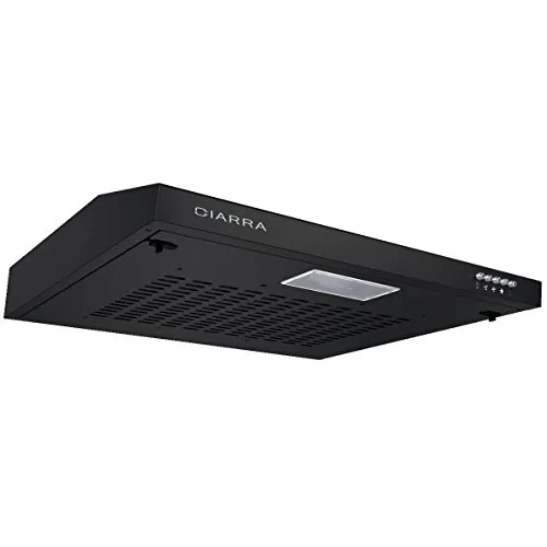 CIARRA CBCB6903 Hotte Aspirante 60cm Encastrable – Evacuation& Recyclage- Filtre Charbon CBCF001 Incluant – Extracteur d…