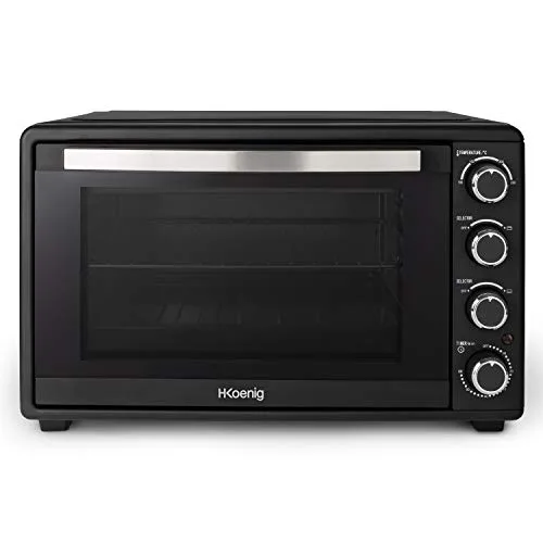 H.Koenig FO45 Mini Four 45L Electrique Posable Compact Multifonction Performant 2000W Programmable, 230°, Minuterie 60…