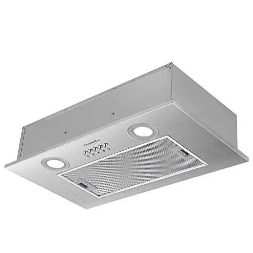 CIARRA CBCS5913A Hotte Intégrée Groupe filtrant – 300 m³/h – 52cm – Evacuation – 3 Vitesses – LED Eclairage – Inox