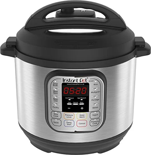 Instant Pot Cuiseur intelligent 7 en 1 Duo, 5,7 L – autocuiseur, mijoteuse, cuiseur à riz, sauteuse, yaourtière, cuiseur…