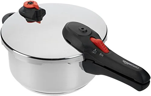 Amazon Basics Autocuiseur en Acier Inoxydable à Induction – 4 Litre